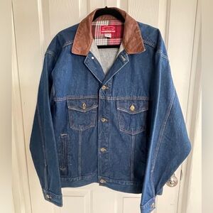 Marlboro Vintage Denim , Leather Men’s Jacket Size XL